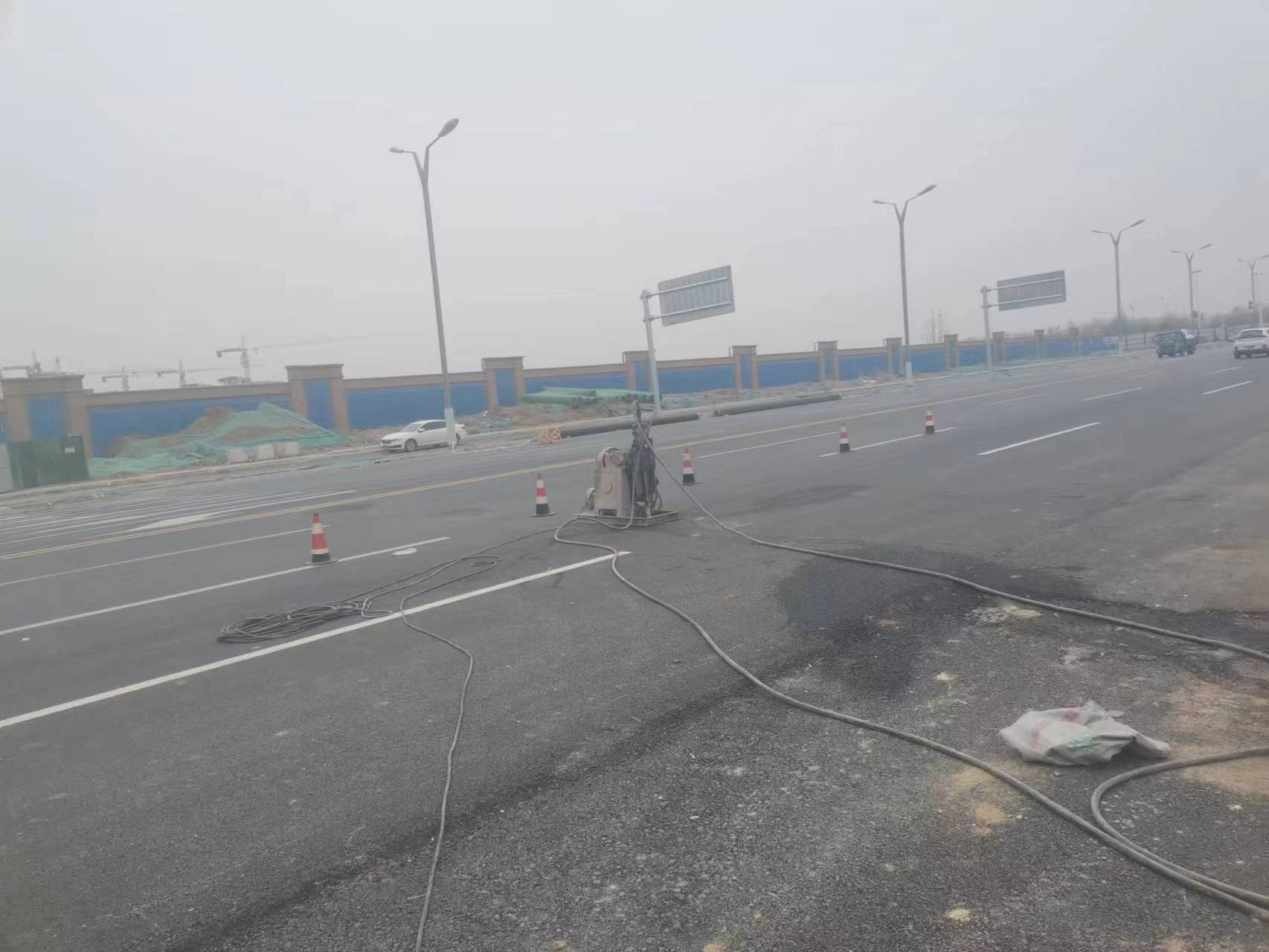 杭锦后马路注浆